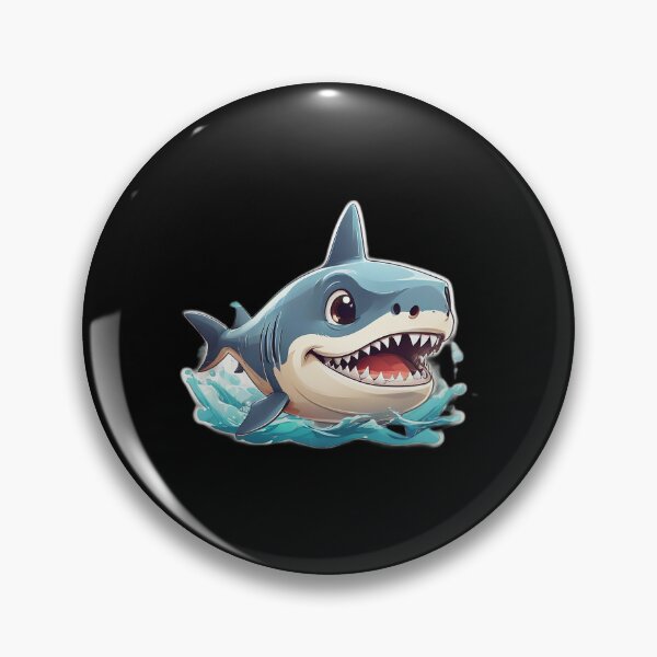 Item preview, Cartoonish Chompers: Cute Shark Simple Shapes designed and sold by weissessika.