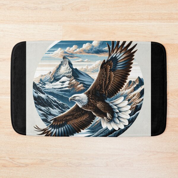 Item preview, Majestic Eagle Over Mountains Art designed and sold by BestArtByArvind.