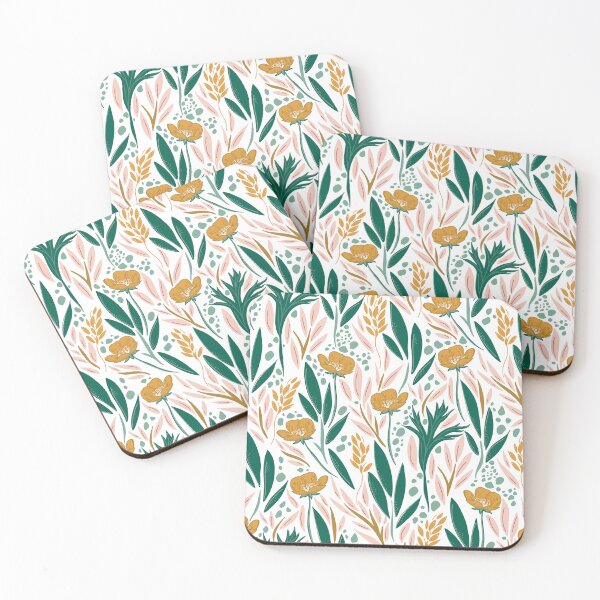 Item preview, Buttercup Fields and Wildflowers on White Seamless Pattern designed and sold by apcreatively.