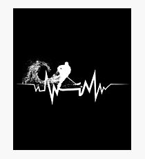 Hockey Heartbeat Cool Gift for Hockey Players Photographic Print