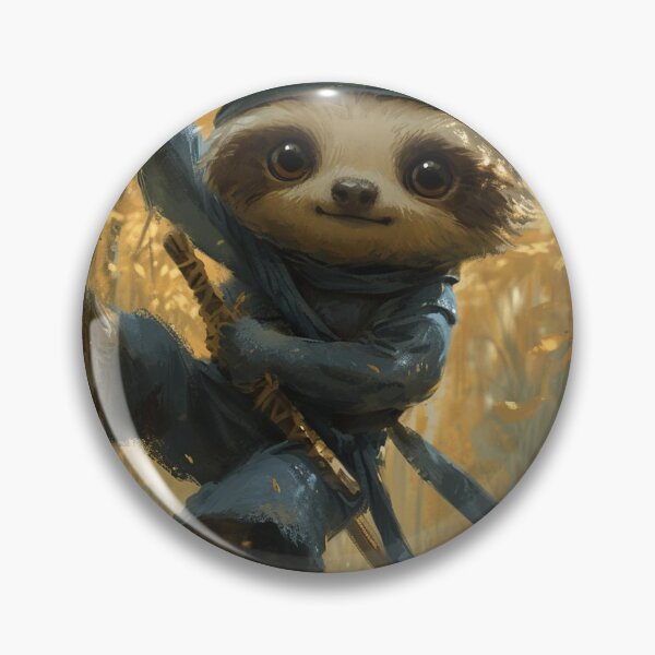 Item preview, A ninja sloth climbing a tree designed and sold by Emre Karaarslan.