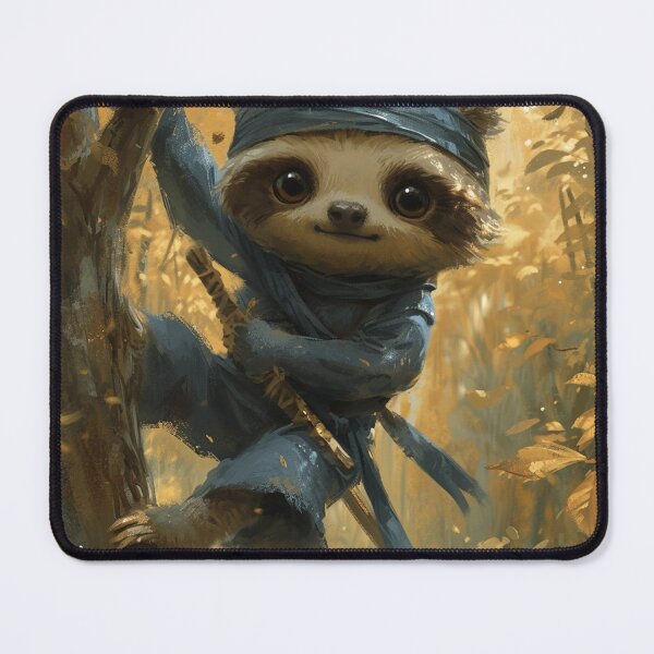 Item preview, A ninja sloth climbing a tree designed and sold by Emre Karaarslan.