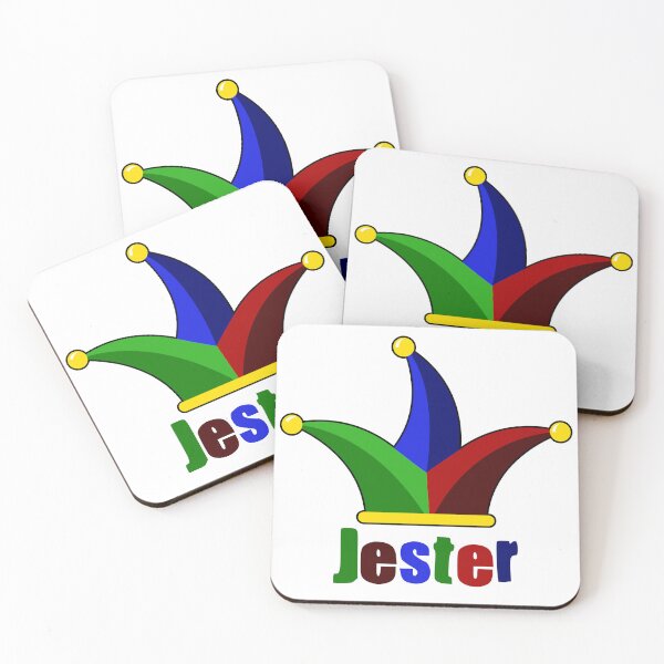 Item preview, Jester with jester hat in green, blue, red, yellow and black designed and sold by shennix.