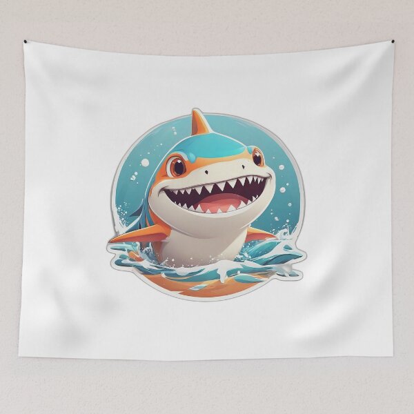 Item preview, Tiny Sharks, Big Smiles: Simple Shape designed and sold by weissessika.