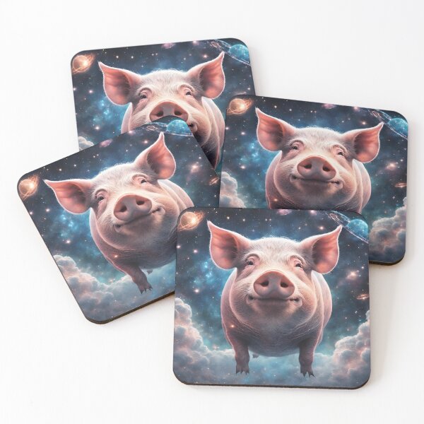 Item preview, Cute Cartoon Pig In Space. Quirky Pig Gifts For Pig Lovers  designed and sold by Cuteanimalgifts.