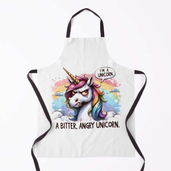 Item preview, Bitter Angry Unicorn PNG, Humorous, Sarcastic Unicorn Illustration designed and sold by dspayne1.