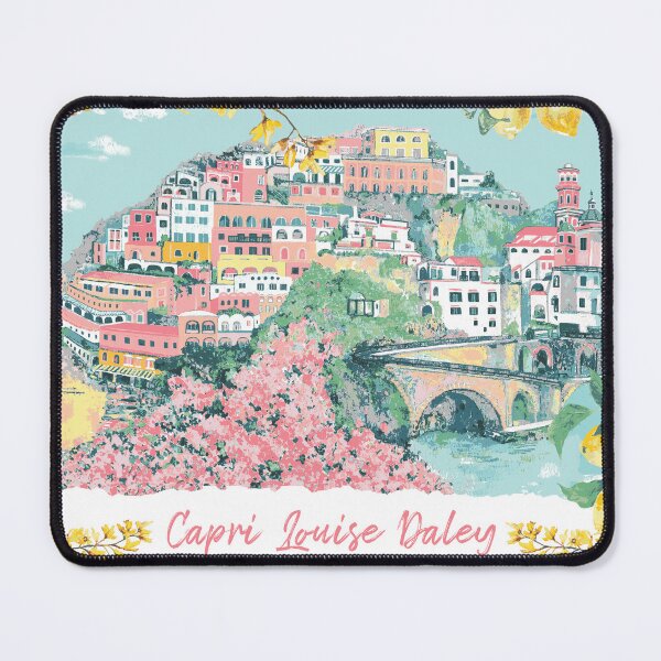 Item preview, Custom name Positano Italy print customisable designed and sold by Katarina Roccella.