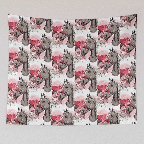 Item preview, Who loves Valentine s day horses cute horses designed and sold by Suzie-Mara.