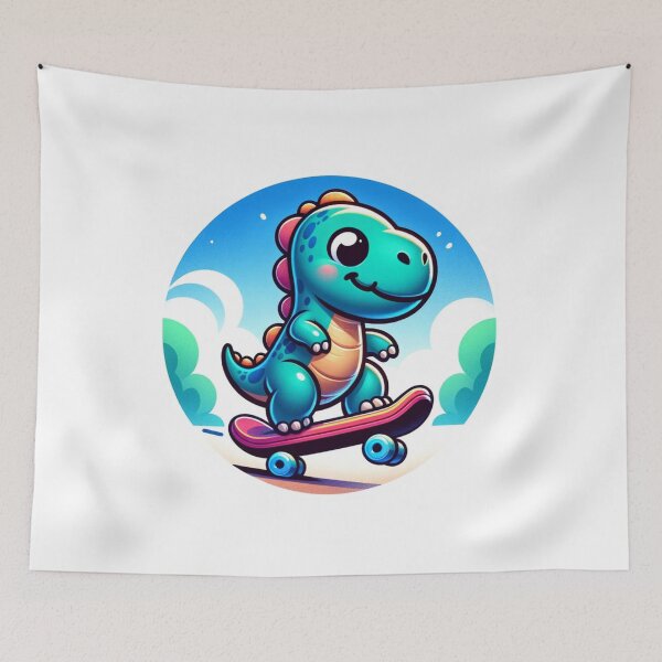 Item preview, Cute Skating Dinosaur | Prehistoric | Skate | Skateboard designed and sold by ShopCoolStop.