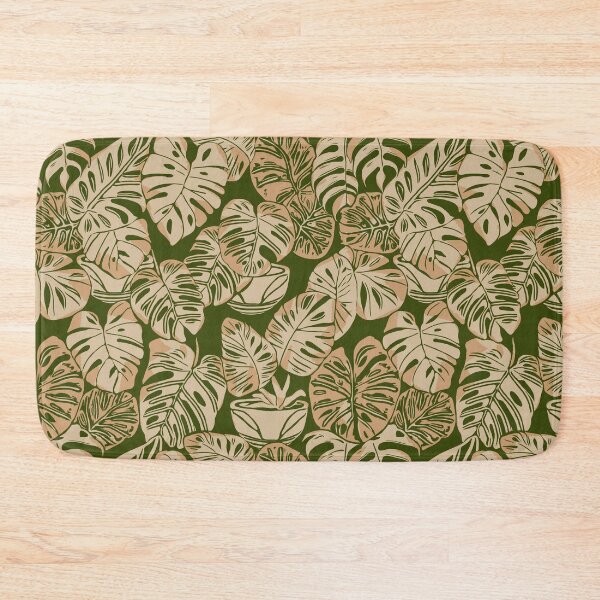 Item preview, Monstera Haven - Beige, Green and light Brown  designed and sold by Fezzyboo.