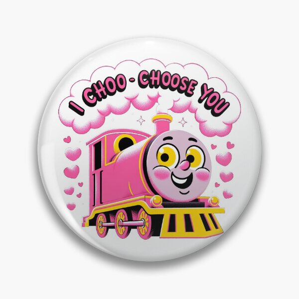 Item preview, I Choo-Choose You: Adorable Pink Train Valentine's Day designed and sold by Retro Travel Design.