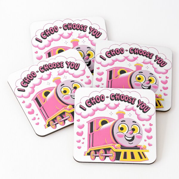 Item preview, I Choo-Choose You: Adorable Pink Train Valentine's Day designed and sold by Retro Travel Design.