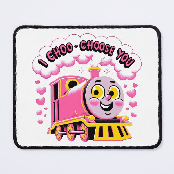 Item preview, I Choo-Choose You: Adorable Pink Train Valentine's Day designed and sold by Retro Travel Design.