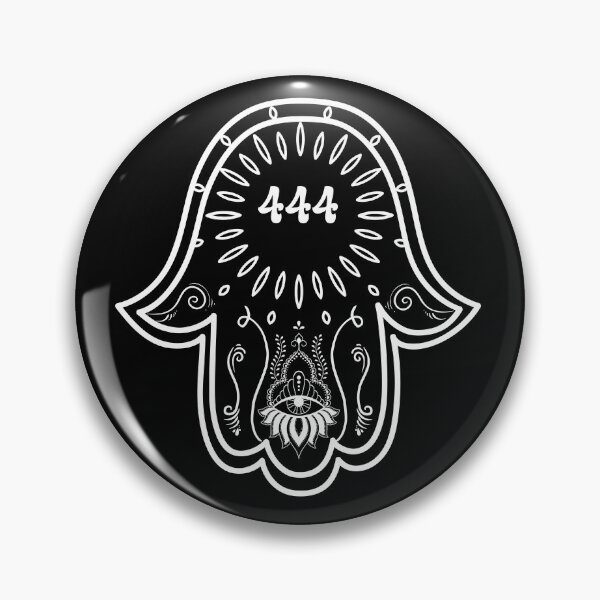 Item preview, 444 Angel Number Hamsa hand designed and sold by hamsasoul.