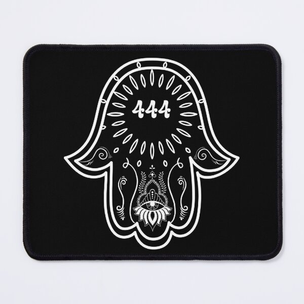 Item preview, 444 Angel Number Hamsa hand designed and sold by hamsasoul.