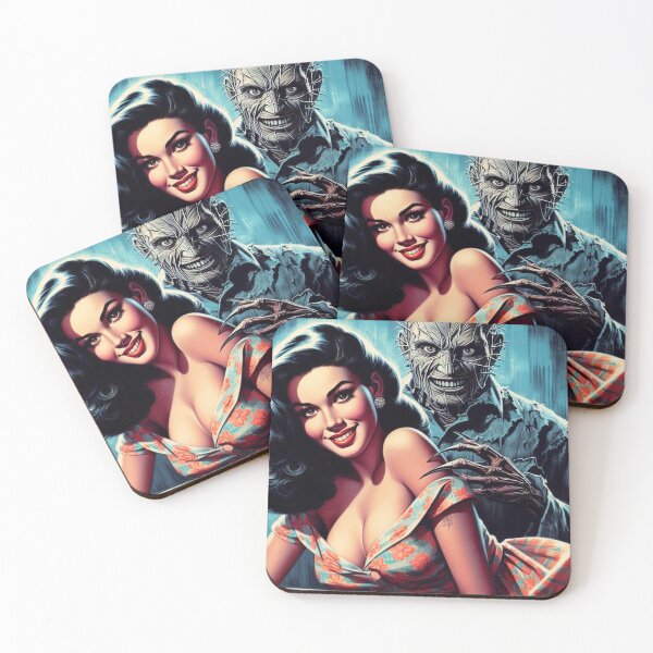 Item preview, Vintage Beauty Horror Girl designed and sold by PulpVintage.