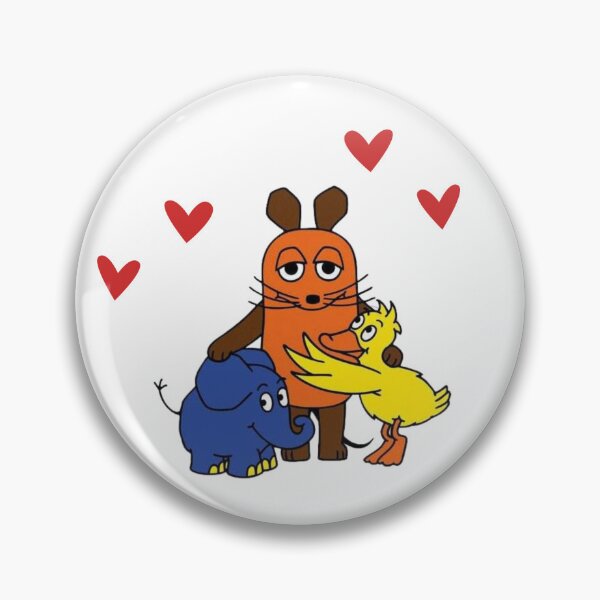 Item preview, Ich liebe dich/ Valentinstag/Sendung mit der Maus / cartoon valentines card designed and sold by LaundrySalt.