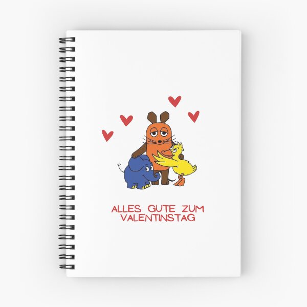 Item preview, Ich liebe dich/ Valentinstag/Sendung mit der Maus / cartoon valentines card designed and sold by LaundrySalt.