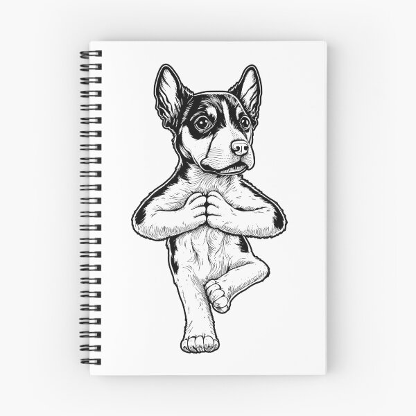 Item preview, Rat Terrier Yoga Dog Puppy Funny Dogs Tree Pose Asana designed and sold by GrandeDuc.