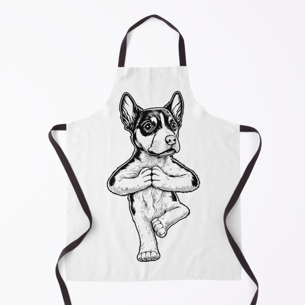 Item preview, Rat Terrier Yoga Dog Puppy Funny Dogs Tree Pose Asana designed and sold by GrandeDuc.