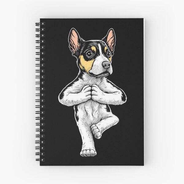 Item preview, Rat Terrier Yoga Dog Puppy Funny Dogs Tree Pose Asana designed and sold by GrandeDuc.