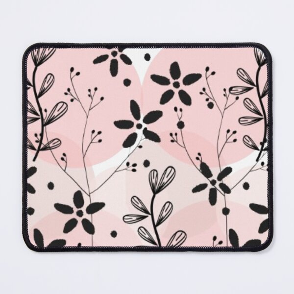Item preview, Flowers and leafs ,graphics on cute pink circles bacground designed and sold by kozlebozle007.