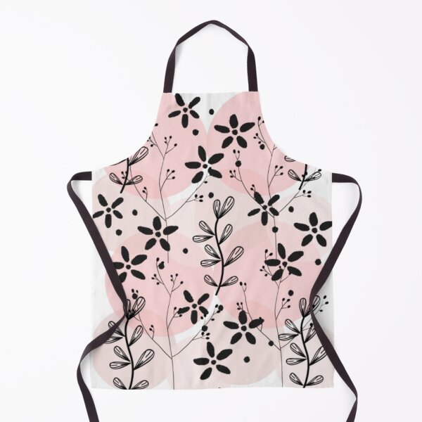 Item preview, Flowers and leafs ,graphics on cute pink circles bacground designed and sold by kozlebozle007.