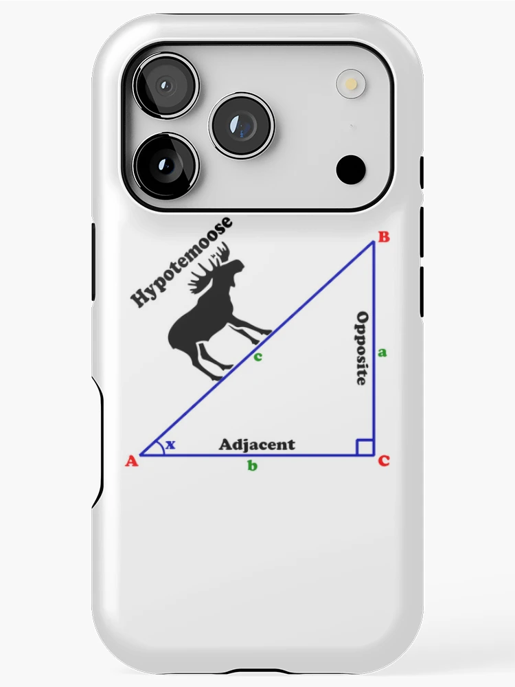 Thumbnail 1 of 4, iPhone Case, Hypotemoose - Math Humor designed and sold by ScienceCorner.