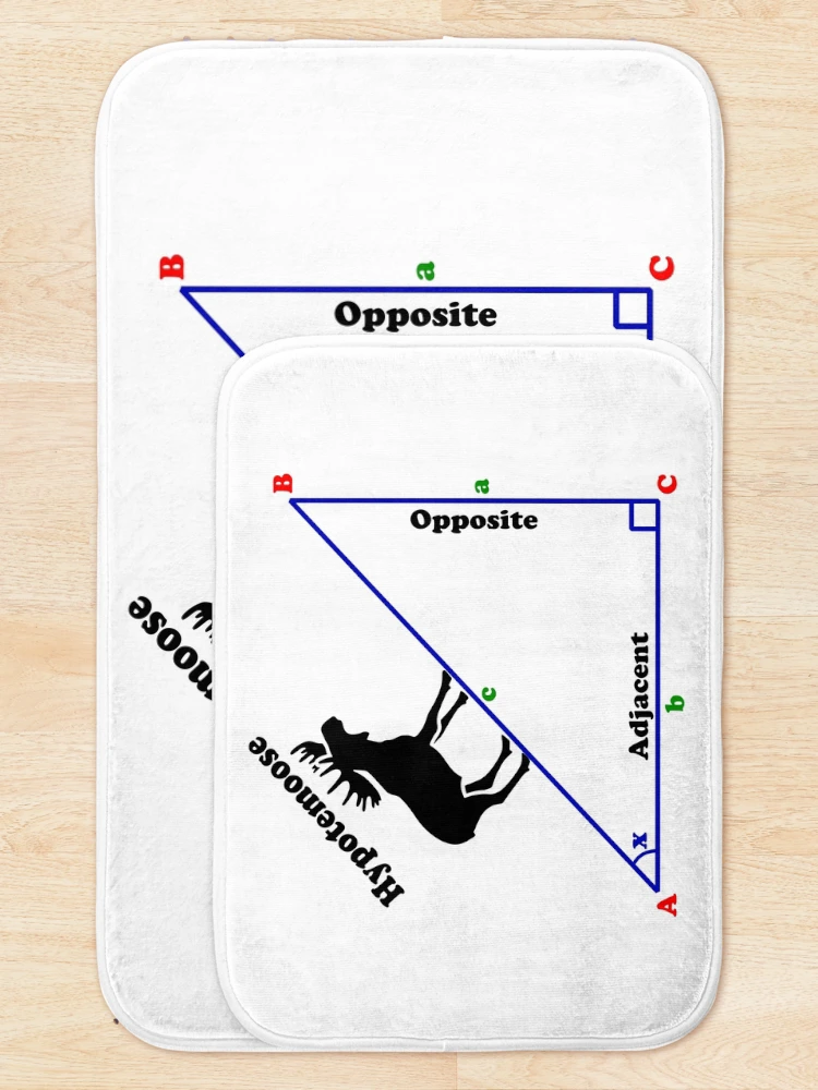 Thumbnail 5 of 6, Bath Mat, Hypotemoose - Math Humor designed and sold by ScienceCorner.