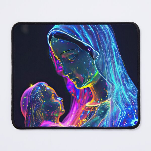 Item preview, Neon Mary and Jesus designed and sold by DreamerBot.