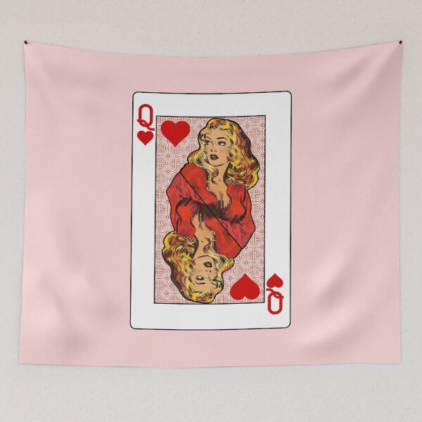 Item preview, Queen of Hearts - Retro comics illustration designed and sold by Alex Starcatcher.