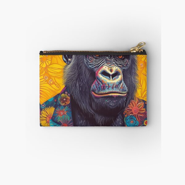 Item preview, Colorful Gorilla Wearing Floral Print Suit designed and sold by PrintShangri-La.