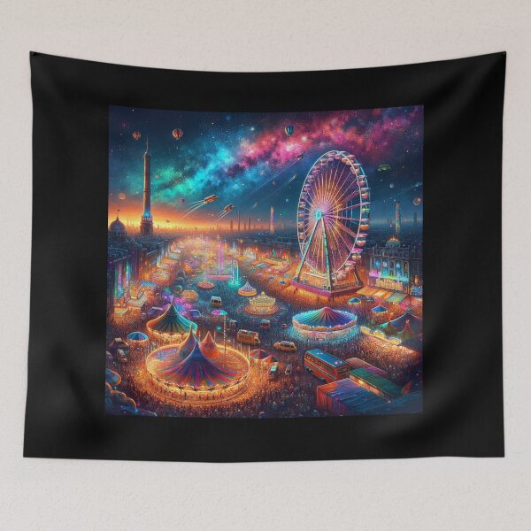 Item preview, Carnival Night Festivities Art designed and sold by BestArtByArvind.