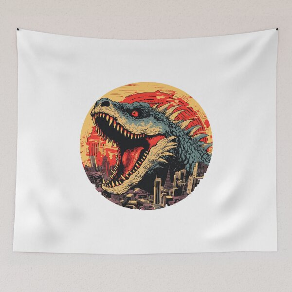 Artikelvorschau, Godzilla-Kopfdesign entworfen und verkauft von Petru&Myself.