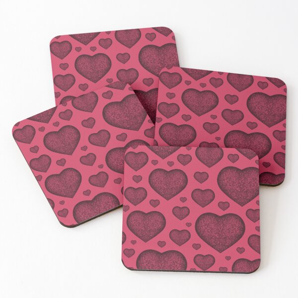 Item preview, Pattern of stones "Ruby Hearts" designed and sold by Cherevan.