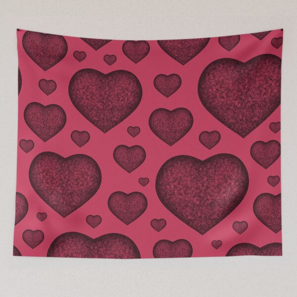 Item preview, Pattern of stones "Ruby Hearts" designed and sold by Cherevan.