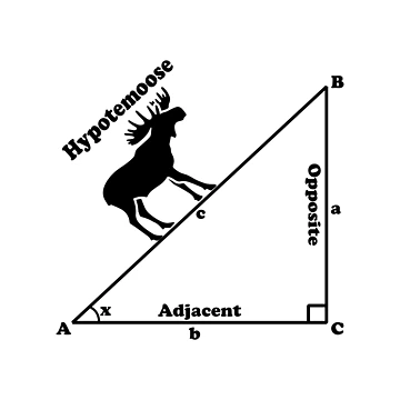 Artwork thumbnail, Hypotemoose - Math Humor by ScienceCorner