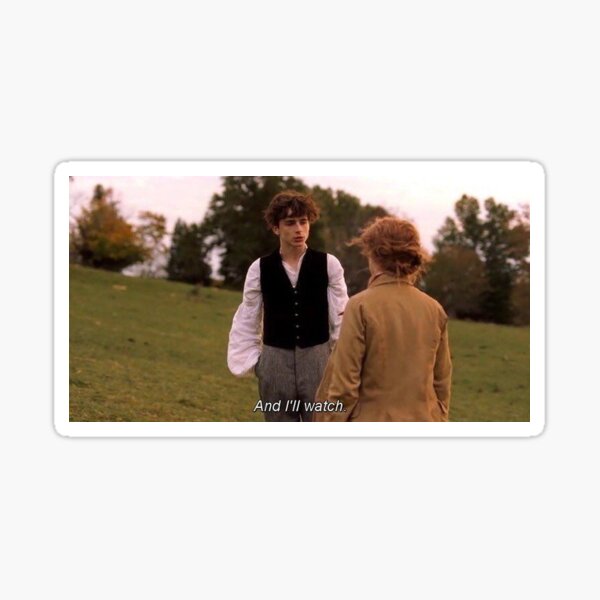 and i'll watch (little women) Sticker