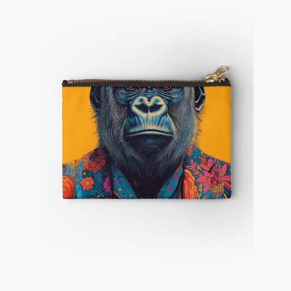 Item preview, Colorful Gorilla Wearing Floral Print Suit designed and sold by PrintShangri-La.