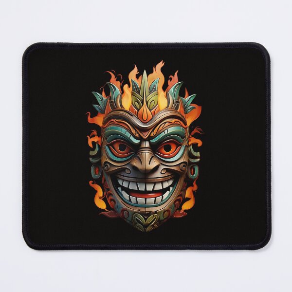 Item preview, Tiki Head Colorful Mask designed and sold by SloganExpress.