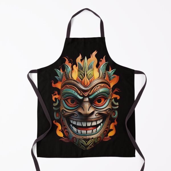 Item preview, Tiki Head Colorful Mask designed and sold by SloganExpress.