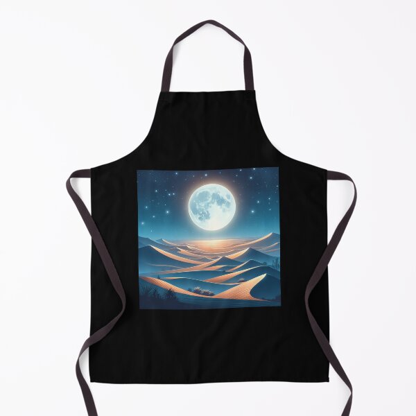Item preview, Moonlit Desert Night Art designed and sold by BestArtByArvind.