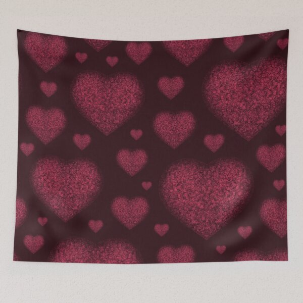 Item preview, Pattern of stones "Ruby Hearts" designed and sold by Cherevan.