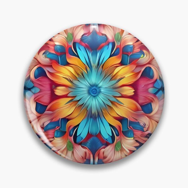 Artikelvorschau, Colorful Fantasy Flower Pattern entworfen und verkauft von TheArtOfPat.