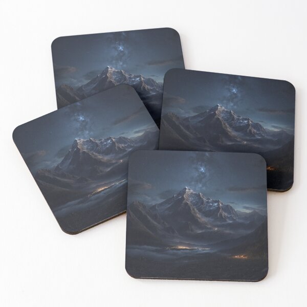 Item preview, Imaginary Night Mountains View designed and sold by LunarNebula.