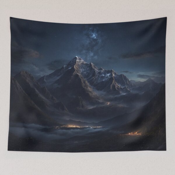 Item preview, Imaginary Night Mountains View designed and sold by LunarNebula.