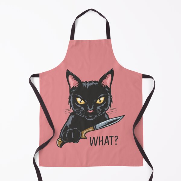 Item preview, Cat What ? Murderous Black Cat With Knife  designed and sold by printmala.
