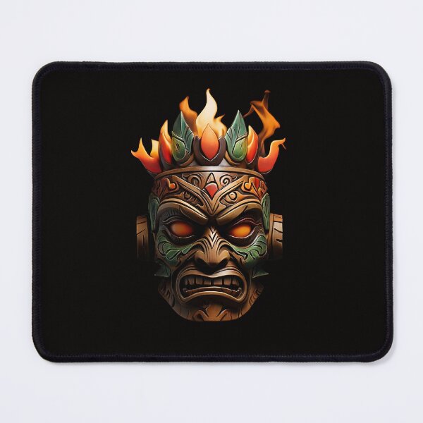 Item preview, Tiki Head Colorful Mask designed and sold by SloganExpress.