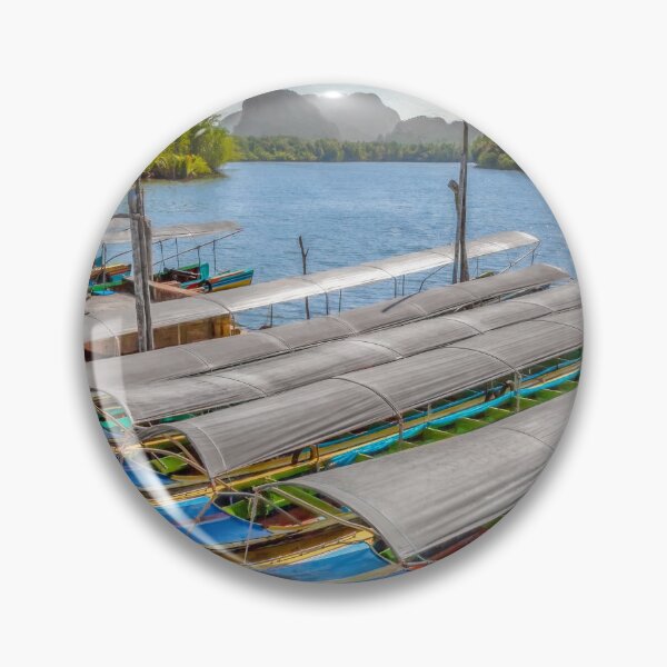 Item preview, Moored Thai Long Tail Boats designed and sold by AJEvans.