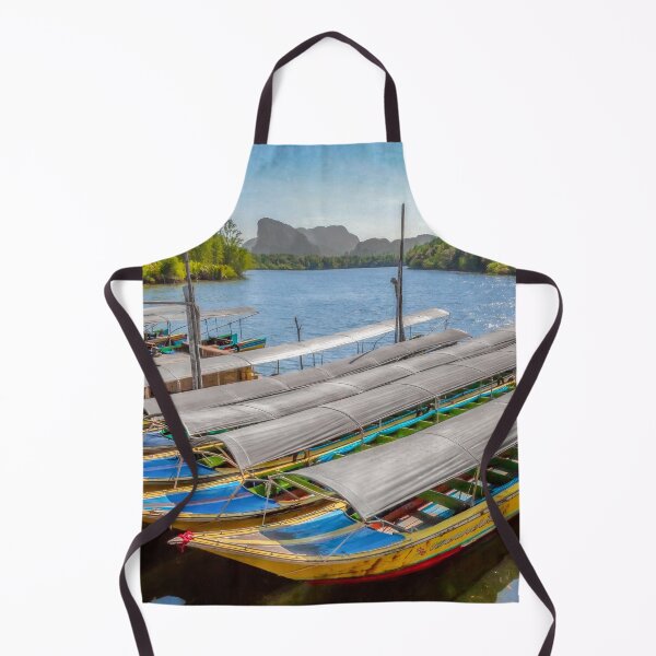 Item preview, Moored Thai Long Tail Boats designed and sold by AJEvans.